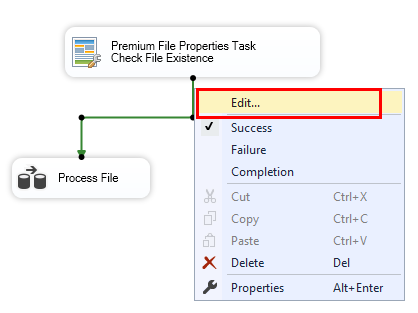 Image 002 - SSIS precedence constraints menu